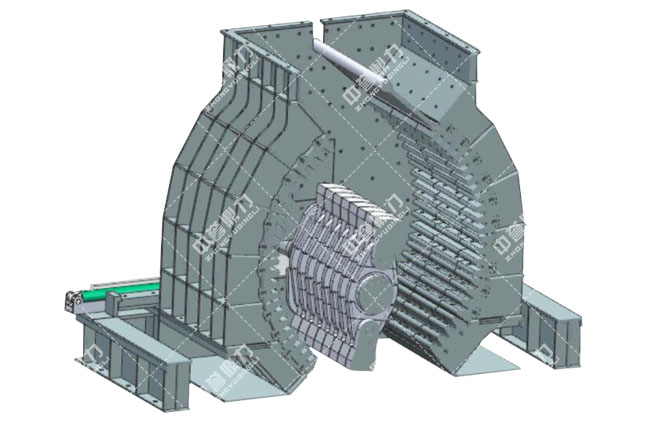 可逆锤式破碎机结构图