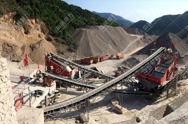 甘肃省固原三关口时产600-800吨石料生产线