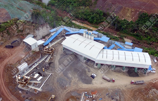 仁寿县汪洋镇合龙片石厂年产300万吨碎石生产线_砂石料生产线