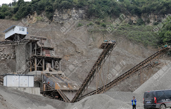 内江市威远县加利矿业时产600吨石料生产线