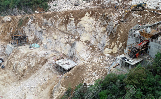 绵阳北川建特林砂石厂时产500吨骨料生产线