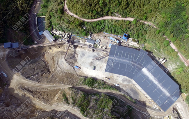 乐山市沐川县河口采石场时产400-500吨砂石料生产线
