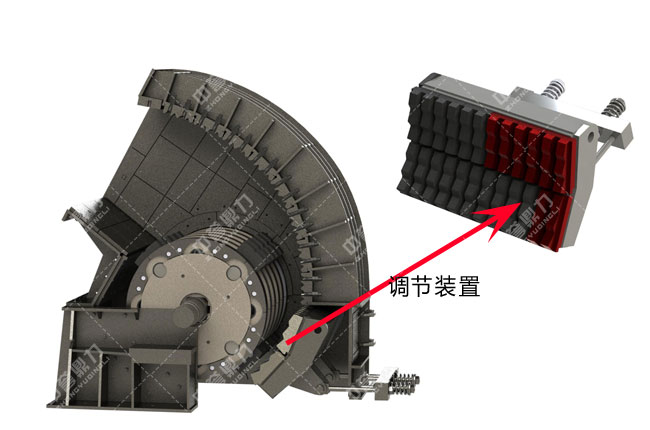 对辊式破碎机结构示意图