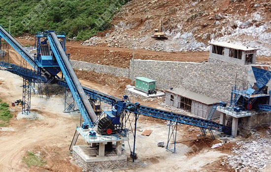 广西时产350吨砂石骨料生产线